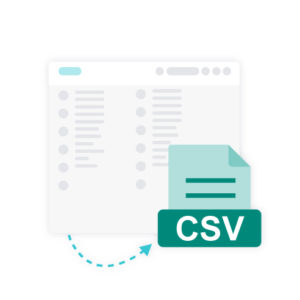 CSV export
